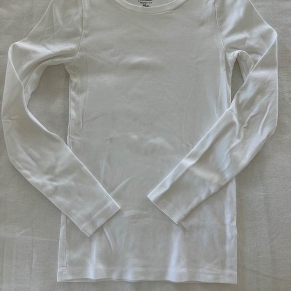 J Crew Women’s White Perfect Fit Long Sleeve Crewneck T-shirt - Picture 3 of 5